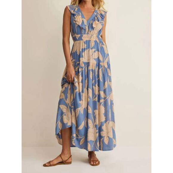 Z SUPPLY Dresses & Skirts - NEW Z SUPPLY malene bloom floral maxi dress in lake blue